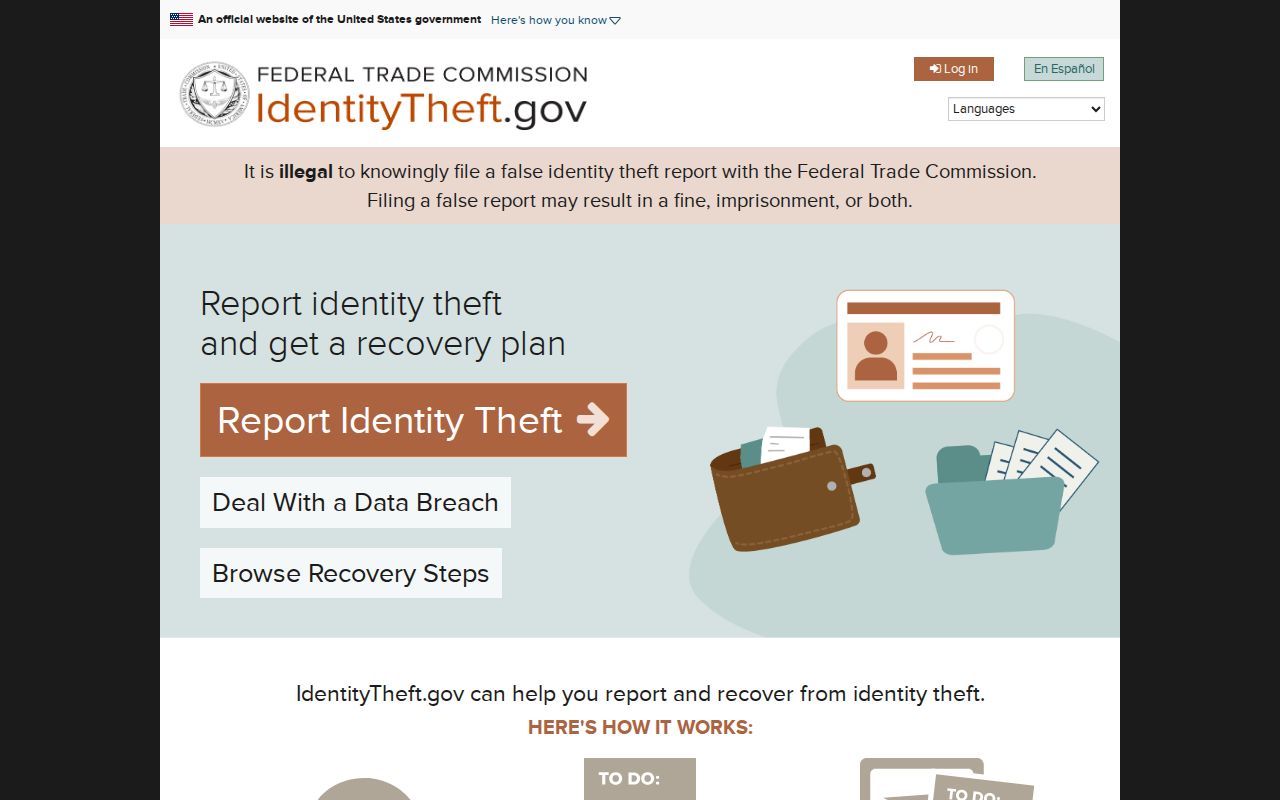 San Luis Obispo neighbors federal identity theft recovery